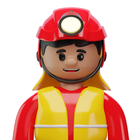 Firefighter  3D Icon