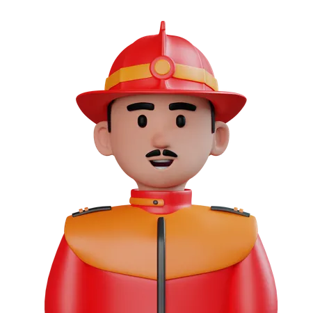 Firefighter  3D Icon