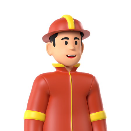 Firefighter  3D Icon