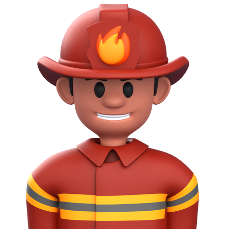 Firefighter  3D Icon