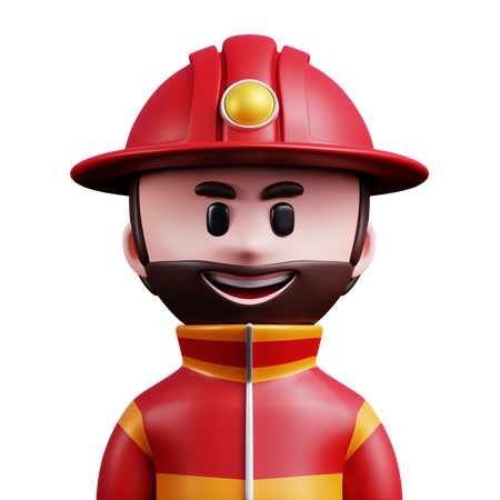 Firefighter  3D Icon
