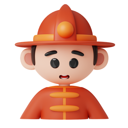 Firefighter  3D Icon