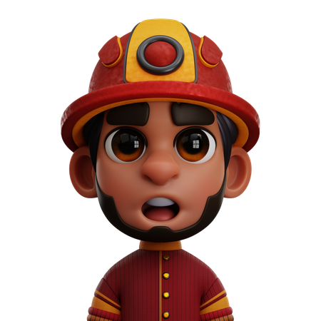 Firefighter 3D Icon