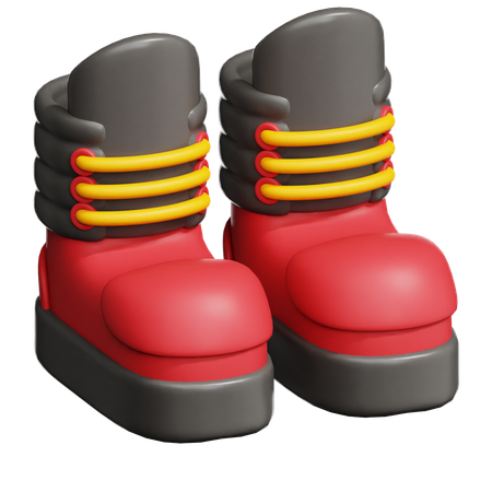 Firefighter Boots  3D Icon