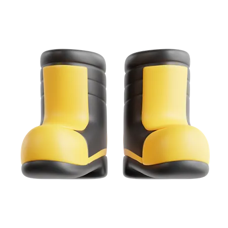 Firefighter Boots  3D Icon