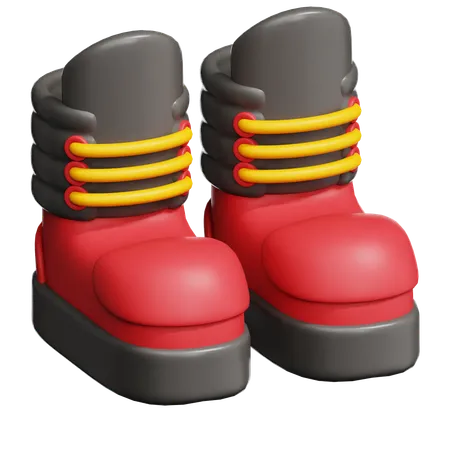 Firefighter Boots  3D Icon