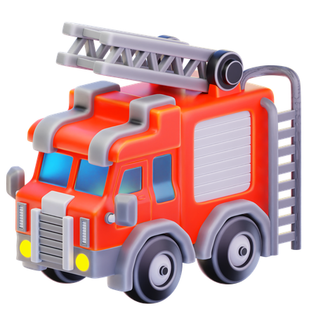 Firefighter Car  3D Icon
