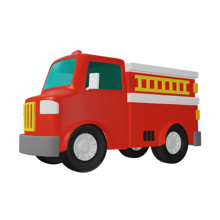 Firefighter Car  3D Icon