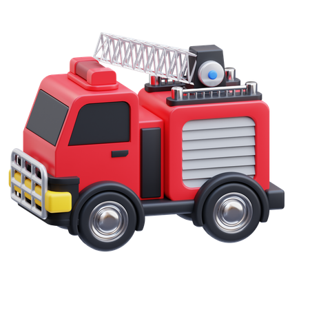 Firefighter Car  3D Icon