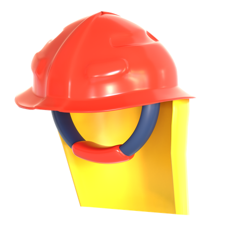 소방관 헬멧  3D Icon