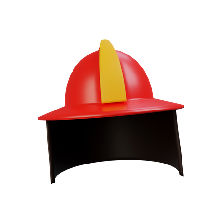 Firefighter Helmet  3D Illustration