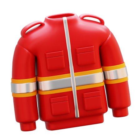 Firefighter Jacket  3D Icon