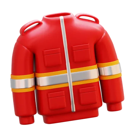 Firefighter Jacket  3D Icon