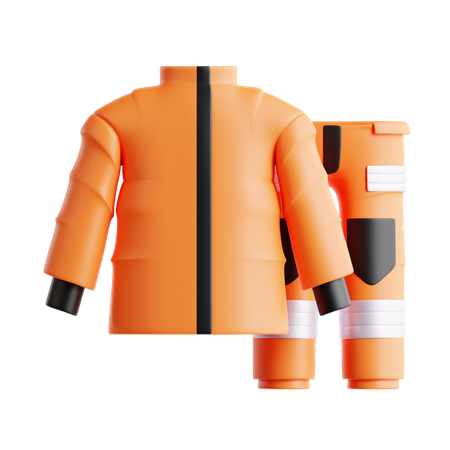 Firefighter Uniform  3D Icon