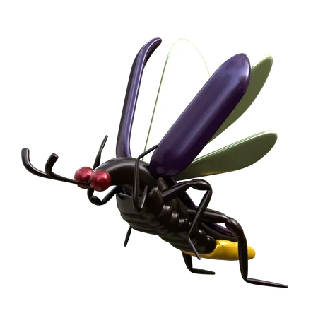 Fireflies 3 D Insect Illustration 3D Icon