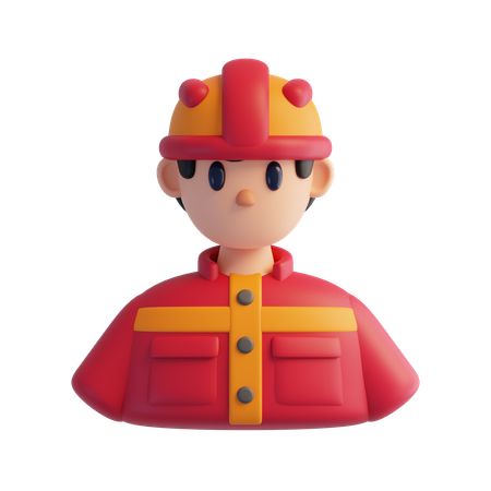 Fireman  3D Icon