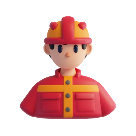 Fireman  3D Icon