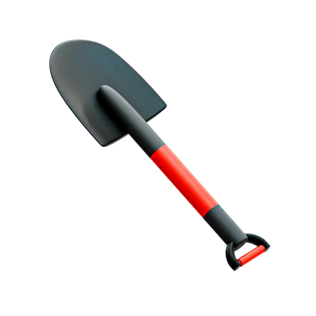 Fireman Shovel  3D Illustration