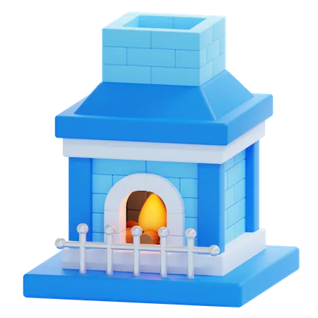 FIREPLACE  3D Icon