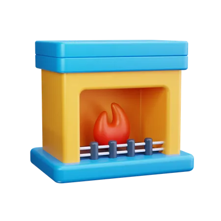 暖炉  3D Icon