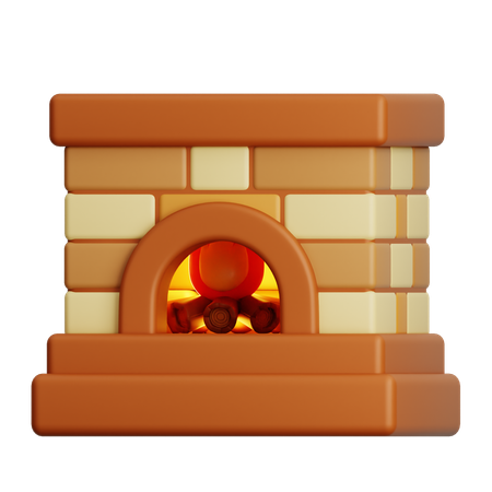 난로  3D Icon