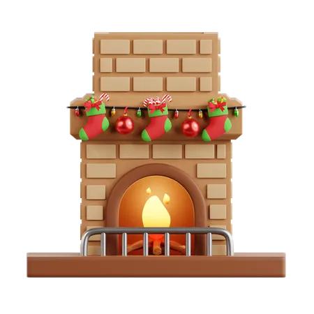 Fireplace  3D Icon