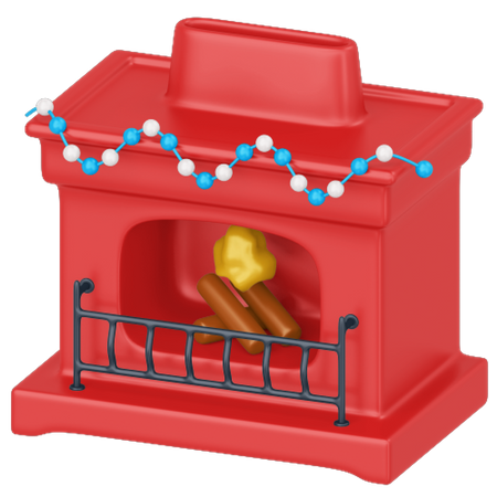 Fireplace  3D Icon