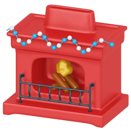 Fireplace  3D Icon