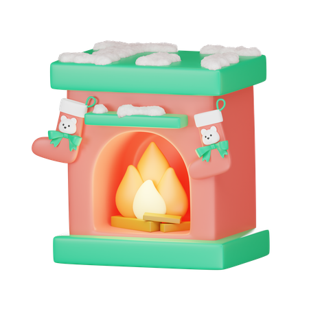 Fireplace  3D Icon