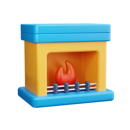 Fireplace  3D Icon