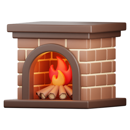 Fireplace  3D Icon