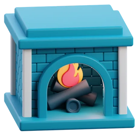 Fireplace  3D Icon