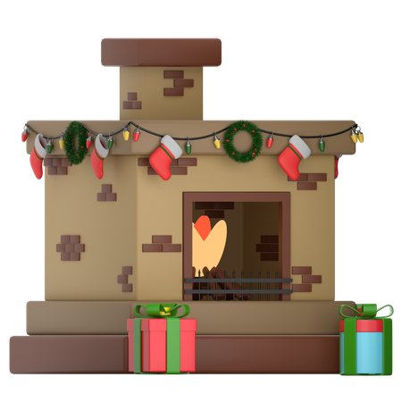 Fireplace  3D Icon