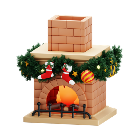 Fireplace  3D Icon