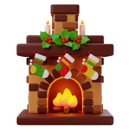 Fireplace  3D Icon