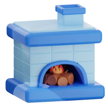 Fireplace  3D Icon