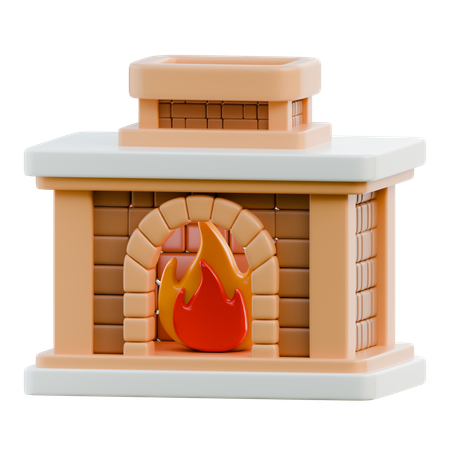 Fireplace  3D Icon