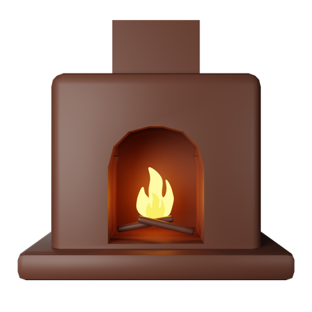 Fireplace  3D Icon