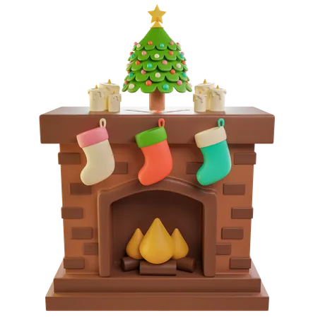 Fireplace  3D Icon