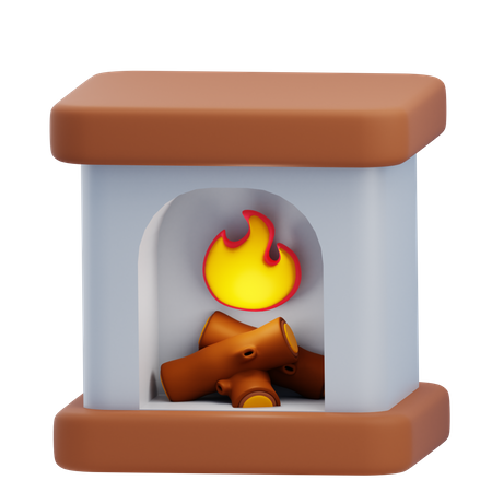 Fireplace  3D Icon