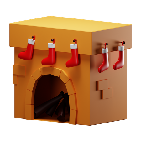 Fireplace  3D Icon