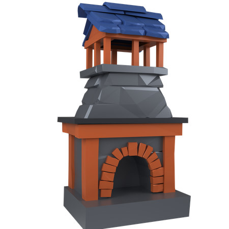 Fireplace  3D Icon