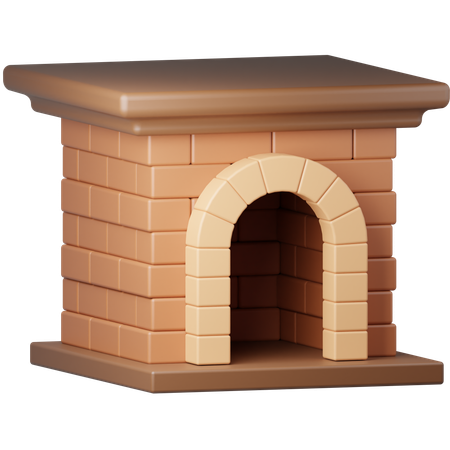 Fireplace  3D Icon