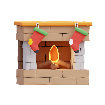 Fireplace  3D Icon