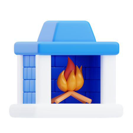 Fireplace  3D Icon