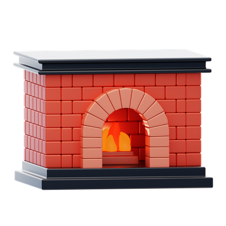Fireplace  3D Icon