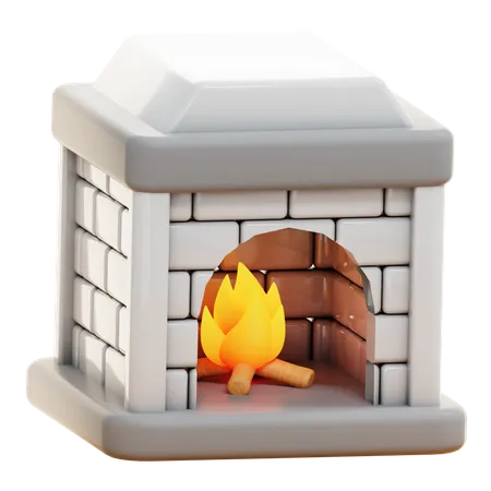 FIREPLACE  3D Icon