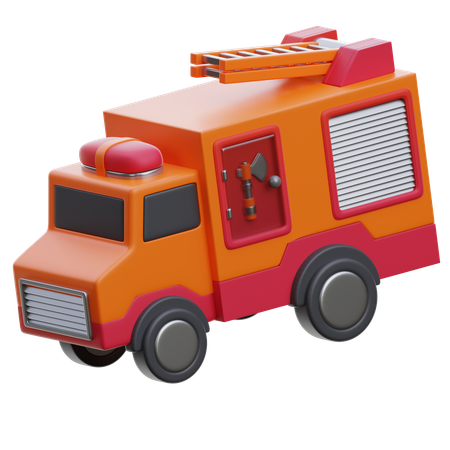 Firetruck Rescue And Response  3D Icon