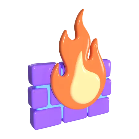 This Is Firewall 3 D Render Illustration Icon It Comes As A High Resolution PNG File Isolated On A Transparent Background The Available 3 D Model File Formats Include BLEND OBJ FBX And GLTF 3D Icon