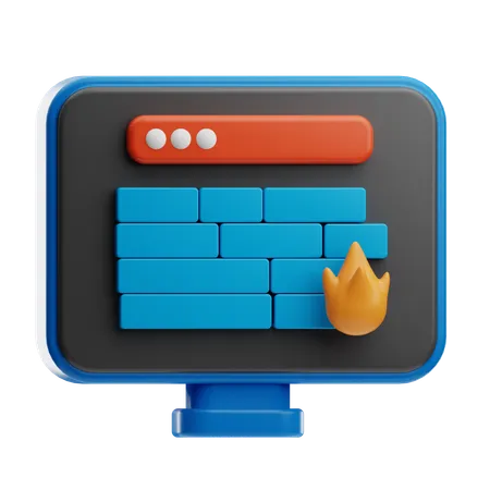 Firewall  3D Icon